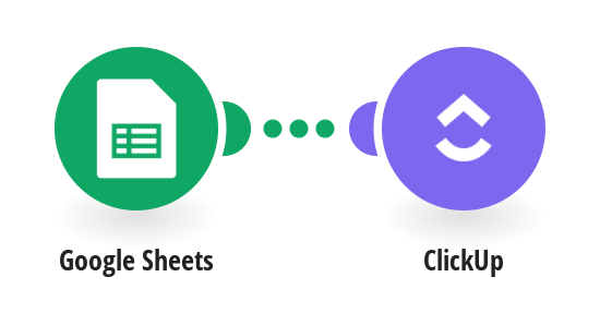 Cover Image for Create ClickUp tasks from new Google Sheets spreadsheet rows